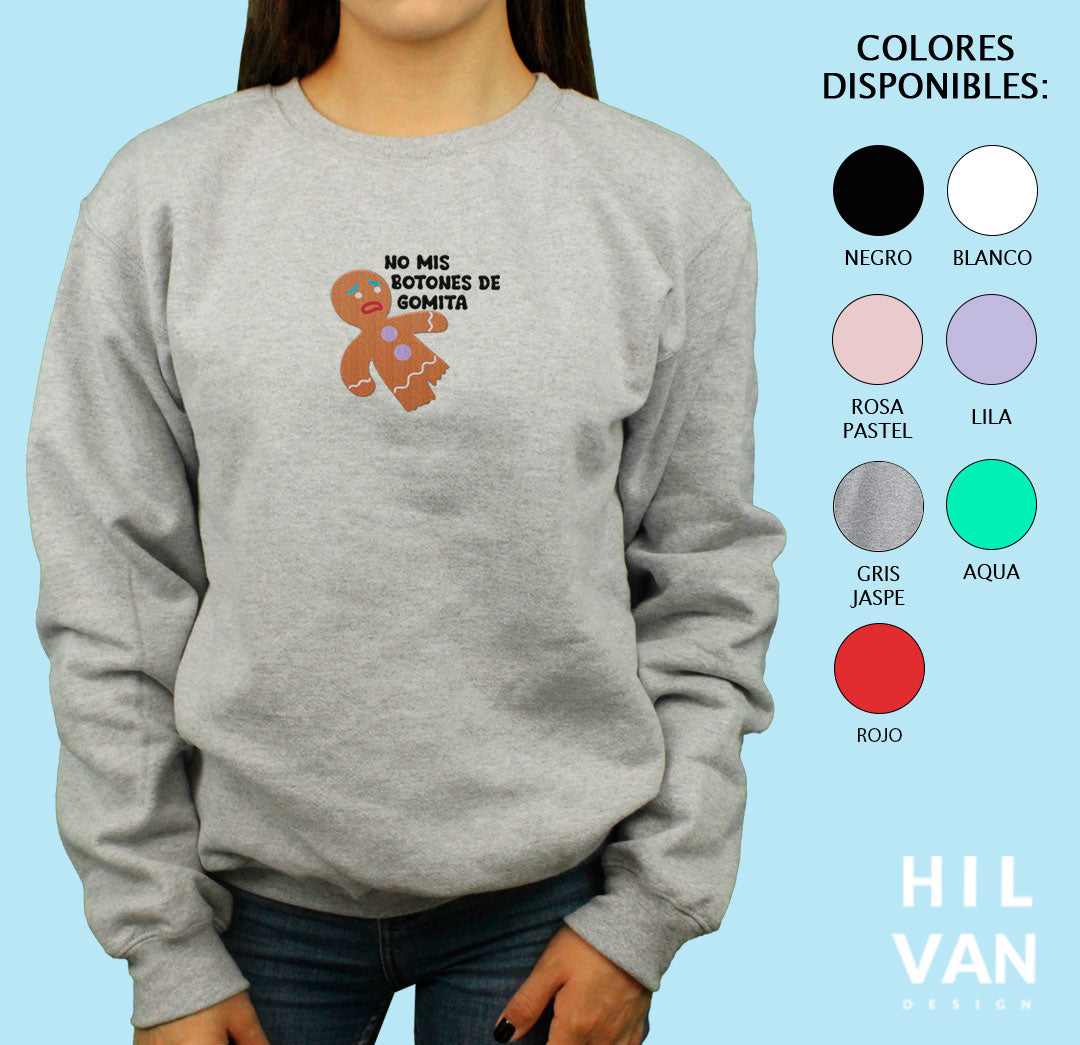 Sudadera / Botones de Gomita / Bordado