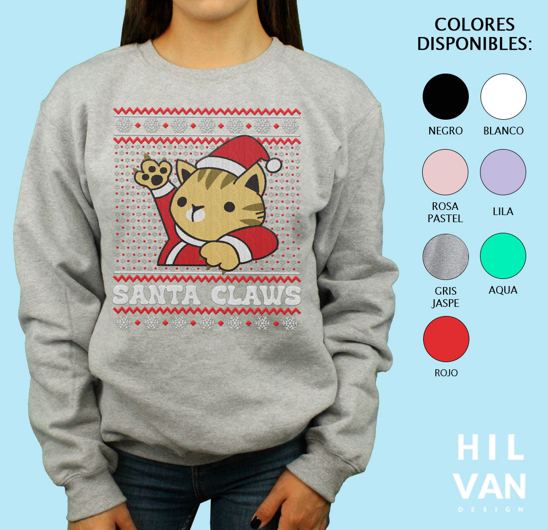 Sudadera / Santa Claws / Impresión en DTF