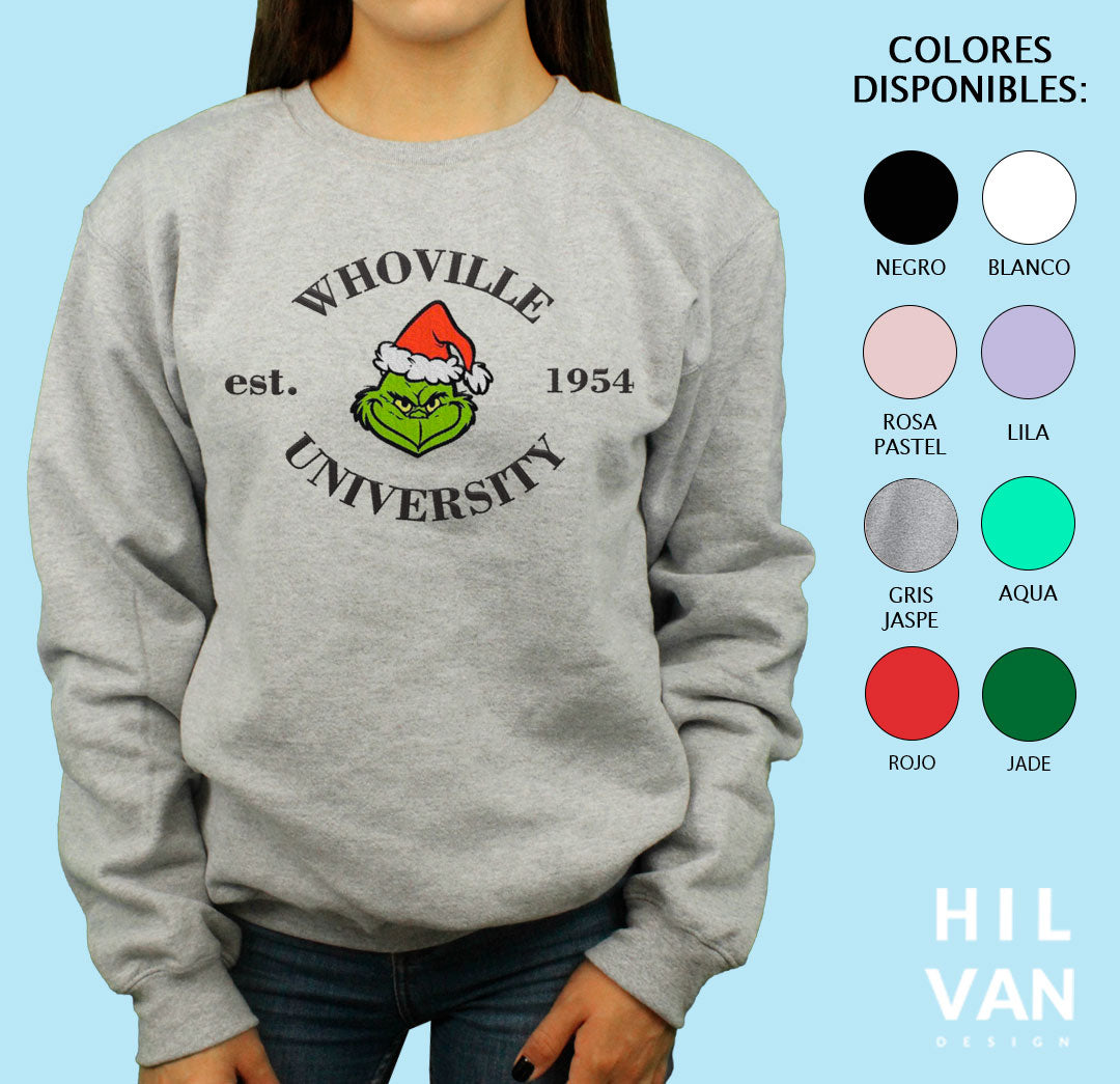 Sudadera / Whoville University / Bordado