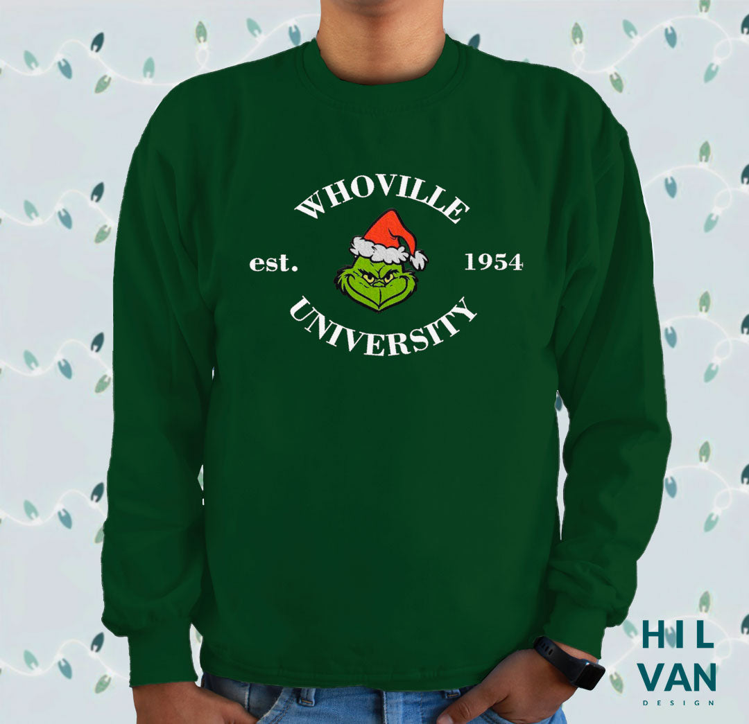 Sudadera / Whoville University / Bordado