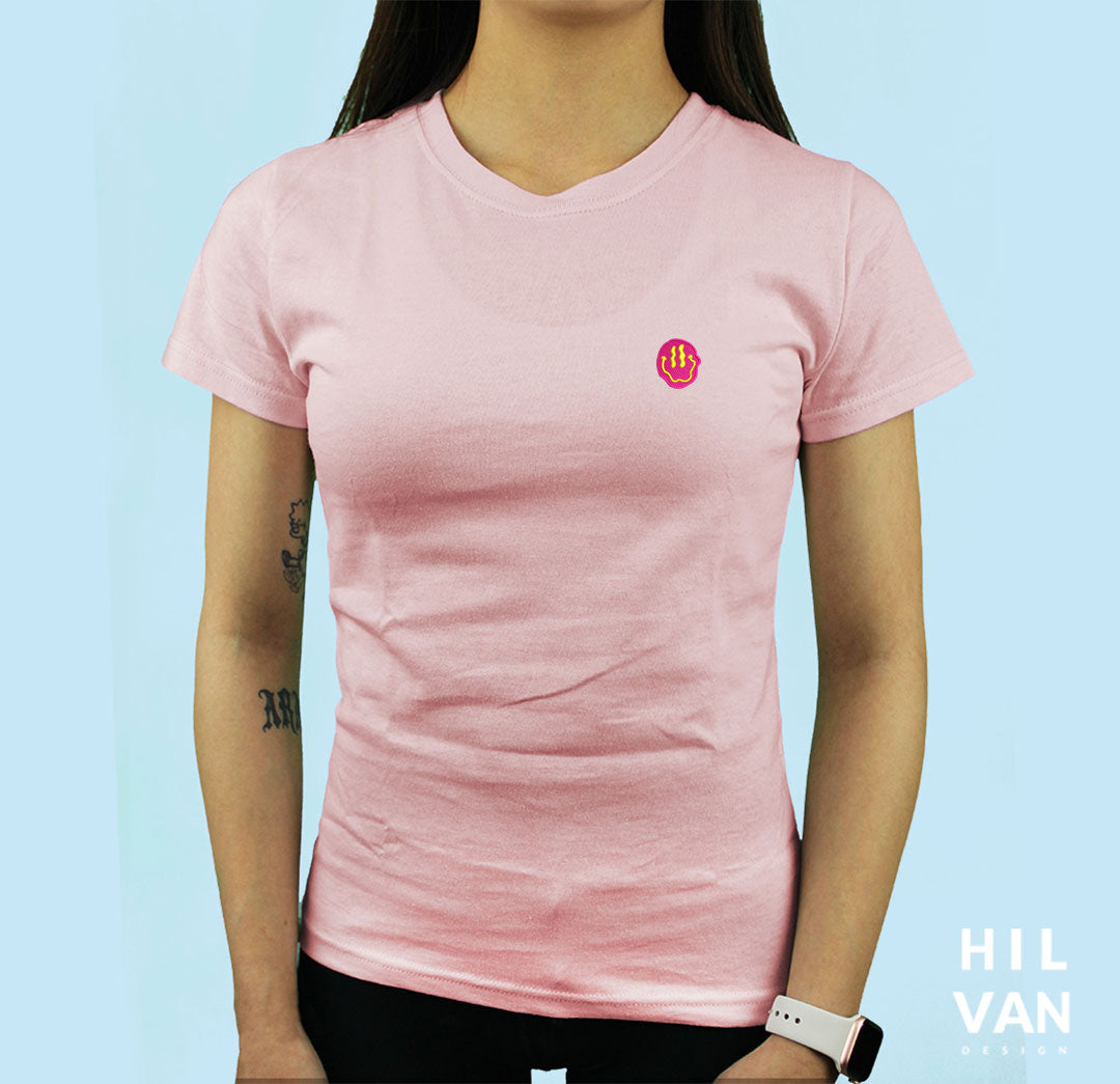 Playera / Carita Rosa / Bordado