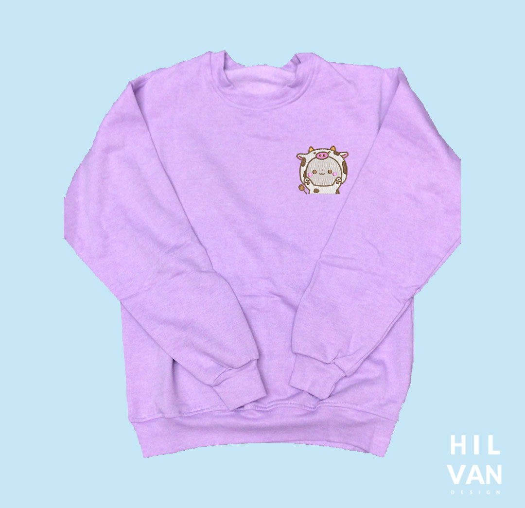 Sudadera / Vaquita Blanca / Bordado