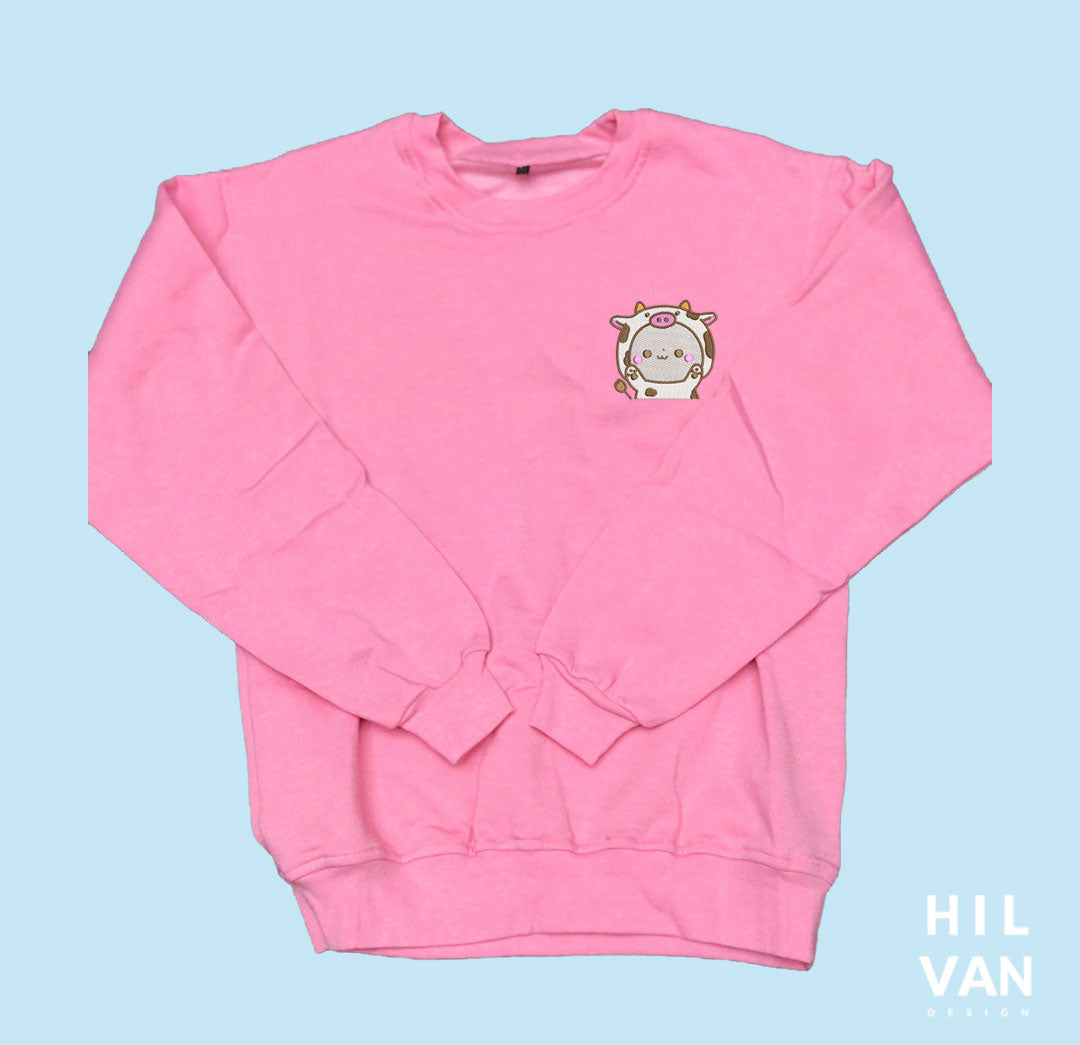 Sudadera / Vaquita Blanca / Bordado