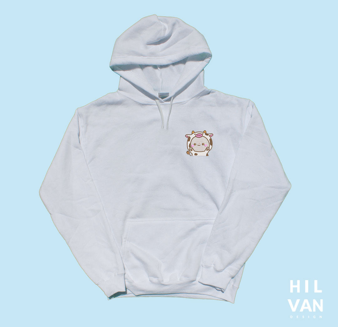 Sudadera / Vaquita Blanca / Bordado