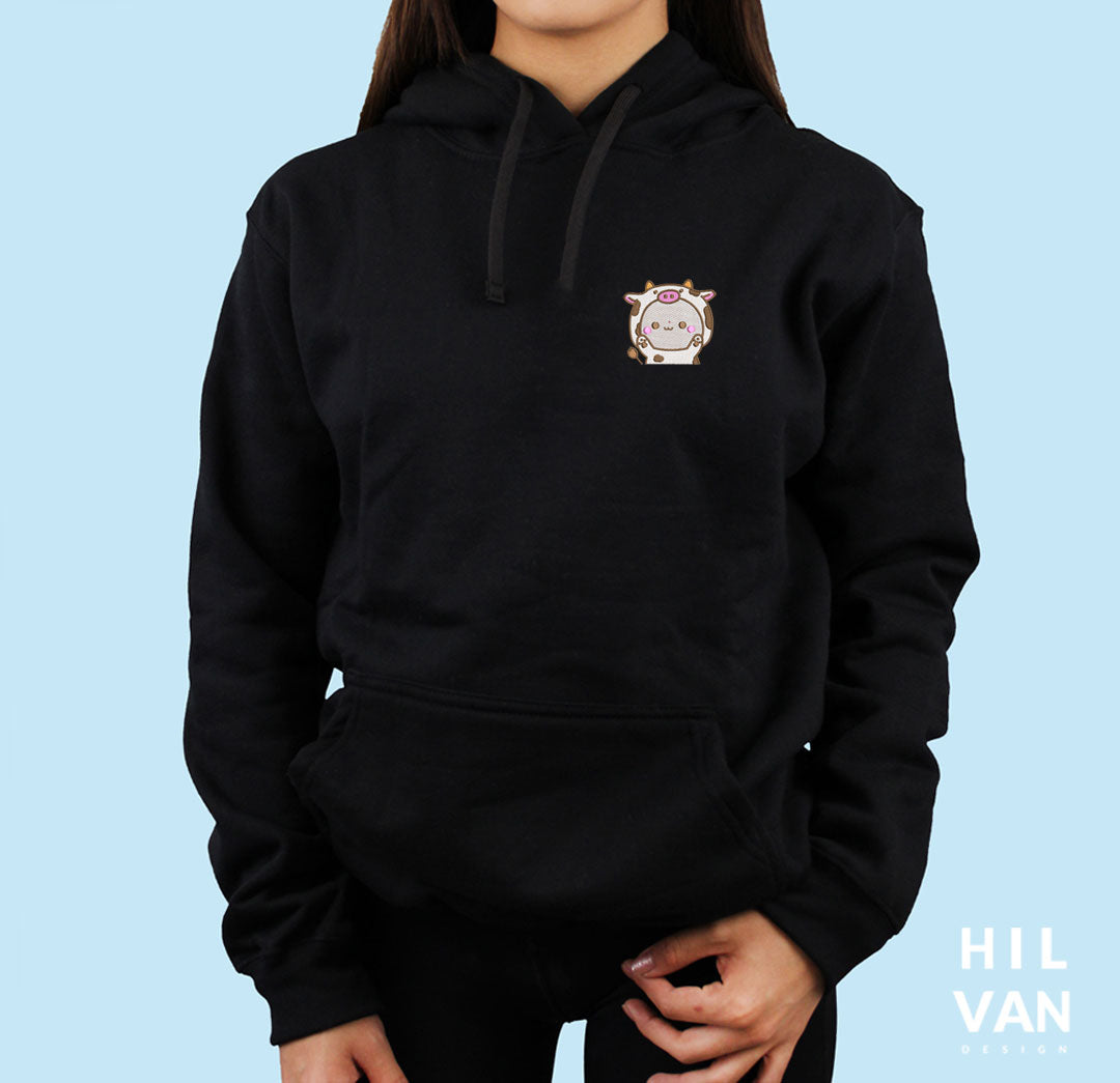 Sudadera / Vaquita Blanca / Bordado