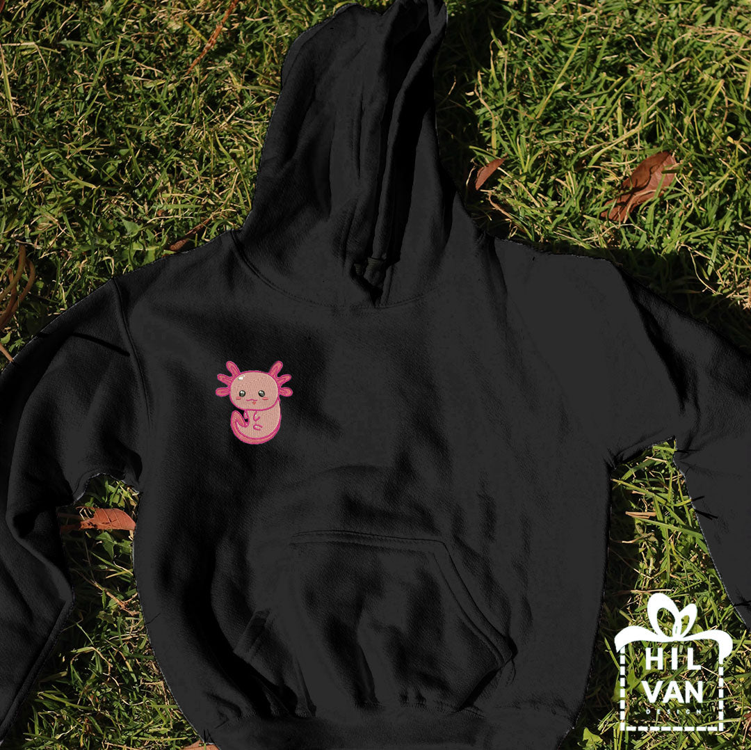 Sudadera / Ajolote Rosa Pareja / Bordado