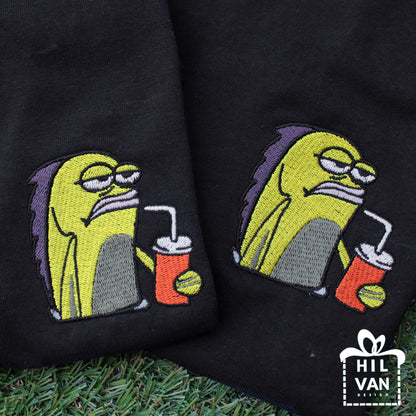 Sudadera / Pez / Bordado