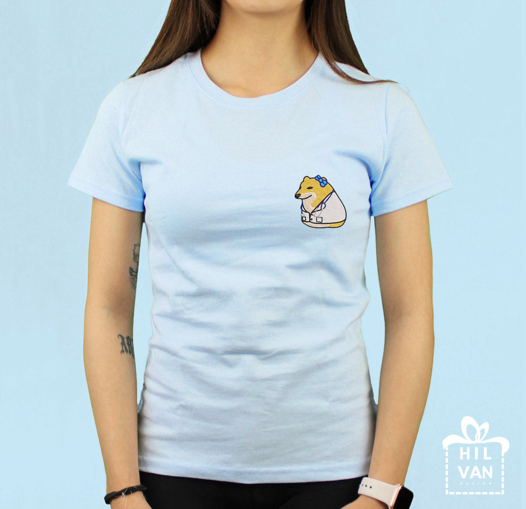 Playera / Cheems Doctora / Bordado