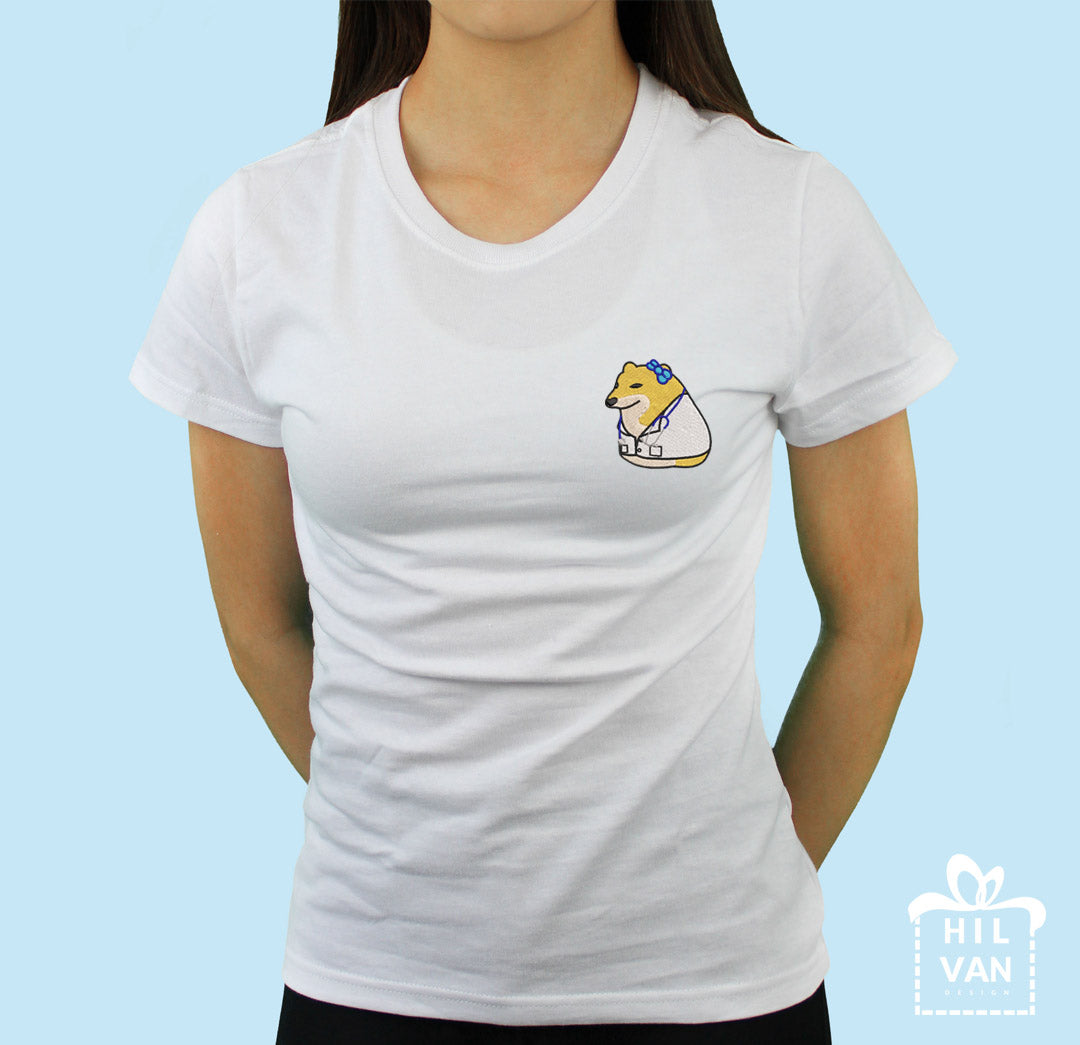 Playera / Cheems Doctora / Bordado